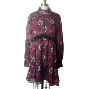 Ted Baker Coriey Ladder Trim Insert High Neck Dress Size 6 NWT